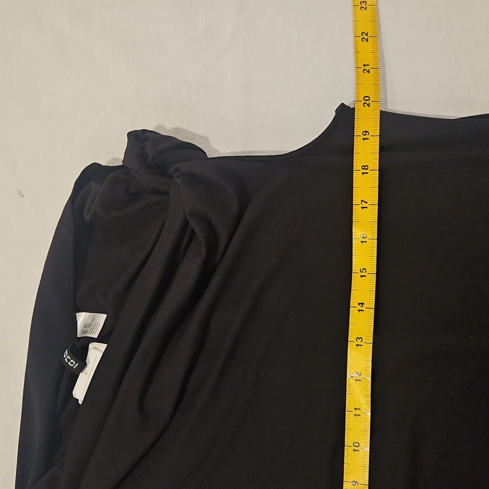 NWT Twist-Detail One-Shoulder Dresd Black Size XXL - Picture 5 of 9